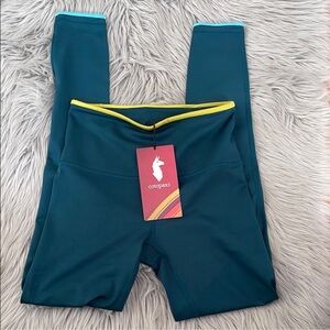 Cotopaxi Teal and Yellow Leggings